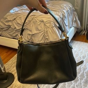 used (but like new) coach bag, black with gold hardware